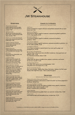 a full menu