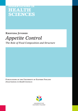 Appetite Control - UEF Electronic Publications