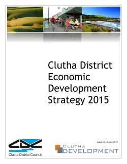 Clutha Economic Development Strategy