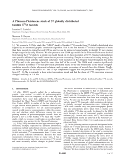A Pliocene-Pleistocene stack of 57 globally