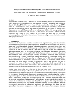 Computational Assessment of the Impact of Social Justice