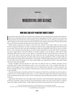 how DoeS GoD Keep planetary orbitS Stable? - Origins