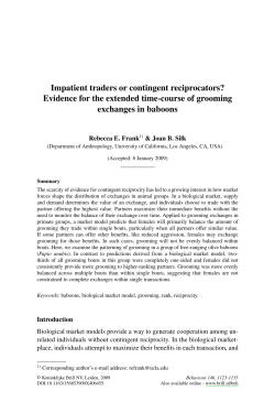 Impatient traders or contingent reciprocators? Evidence for the