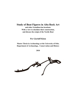 Study of Boat Figures in Alta Rock Art - DUO