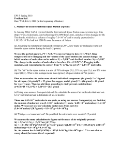 1. Pressure in the International Space Stati