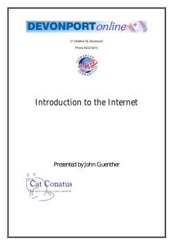 Introduction to the Internet