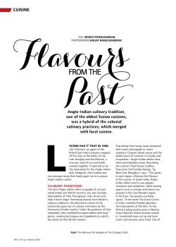 Anglo Indian Cuisine - Svasara Jungle Lodge