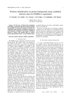 Positron identification on proton background using combined