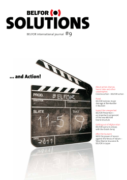and Action! - belfor usa