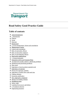Road Safety Good Practice Guide
