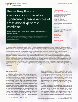 Preventing the aortic complications of Marfan syndrome: a case