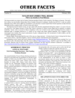 other facets - Partnership Africa Canada