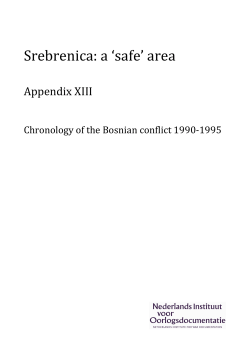 Chronology of the Bosnian conflict 1990