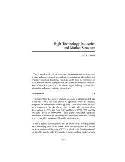 High-Technology Industries and Market Structure