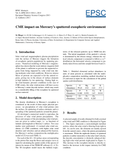 CME impact on Mercury`s sputtered exospheric environment
