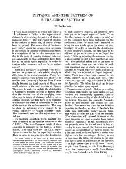 Distance and the pattern of intra-European trade