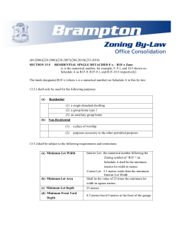 SECTION 13.5 RESIDENTIAL SINGLE DETACHED Fx &ndash; R1F