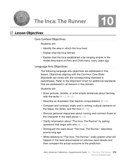 The Inca: The Runner