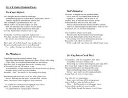 Gerard Manley Hopkins Poems The Caged Skylark The Windhover