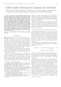 CdTe stacked detectors for Gamma-ray detection - X