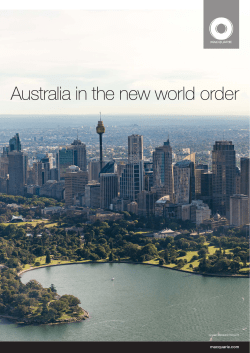 Australia in the new world order