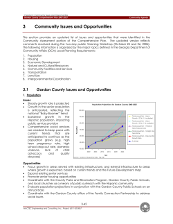 Gordon County`s Issues and Opportunities