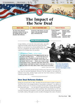 The Impact of the New Deal