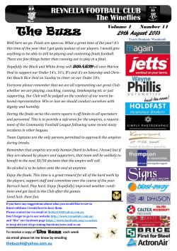 The Buzz - Reynella Football Club