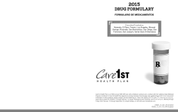 2015 Drug Formulary AL, EP,FR, LA, ME, OR, RI, SB, SD, SF, SJ, SC