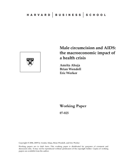 Male circumcision and AIDS: the macroeconomic impact of a health