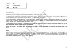 NoSPHN review of NSAG Application