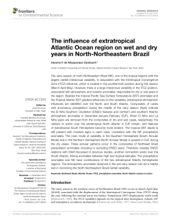 The influence of extratropical Atlantic Ocean region on wet and dry