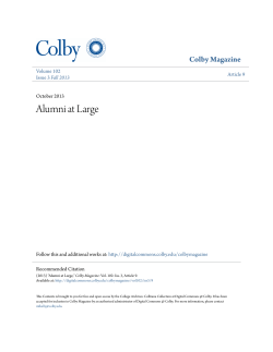 - Digital Commons @ Colby