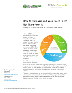 How to Turn Around Your Sales Force