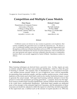 Competition and Multiple Cause Models