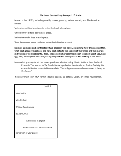 The Great Gatsby Essay Prompt 11th Grade Research the 1920`s