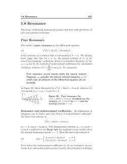5.8 Resonance - Math.utah.edu