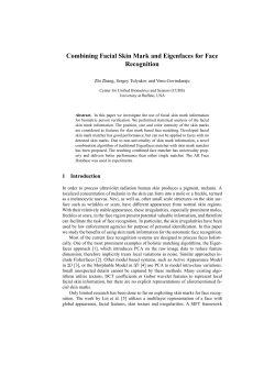 Combining Facial Skin Mark and Eigenfaces for