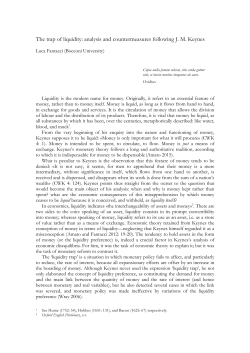 The trap of liquidity: analysis and countermeasures following J. M.