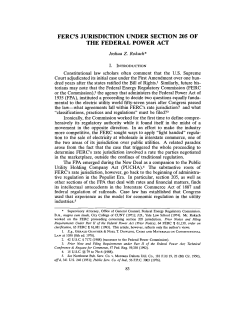 ferc`s jurisdiction under section 205 of the federal power act