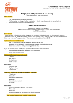 the Car Hire PDF.