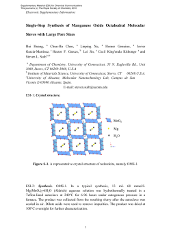 Single-Step Synthesis of Manganese Oxide