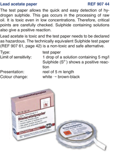 Lead acetate paper REF 907 44
