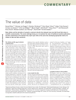 The value of data