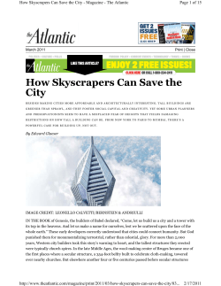 How Skyscrapers Can Save the City