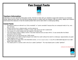 Fun Comet Facts