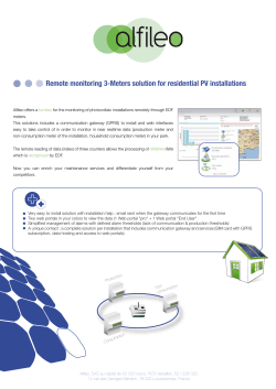 "3-meters" PV solution
