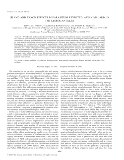island and taxon effects in parasitism revisited