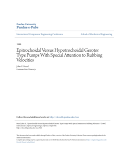 Epitrochoidal Versus Hypotrochoidal Gerotor Type - Purdue e-Pubs