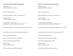Drain the Ocean Video Worksheet